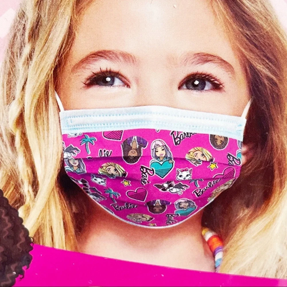 Barbie Single Use 2 Design Children’s Face Mask 2+
